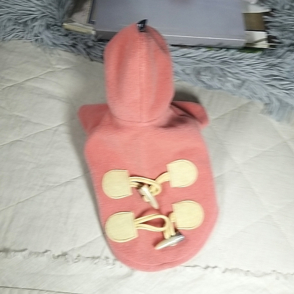 Puppy Angel luxury plush dog/cat coat with hood